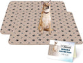 Reusable Dog Pee Pads, Washable Waterproof Mat 36X48 In, 2 Pack | 36X48 Washable Waterproof Pee Pads with Rounded Corners, Reusable Puppy Pads for Potty Training and Whelping, 2-Pack